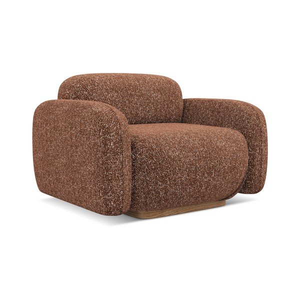 Narancssárga-barna fotel Ailani – Makamii