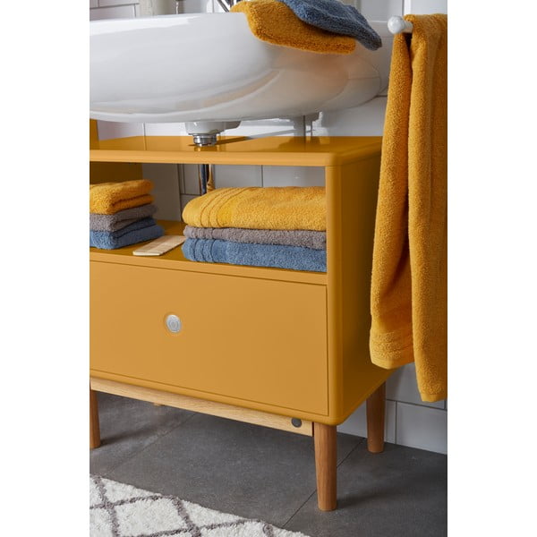 Mustársárga mosdó alatti szekrény 66x45 cm Color Bath – Tom Tailor-image-1