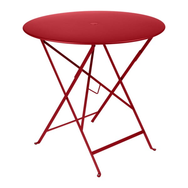 Bistro piros kerti kisasztal, Ø 77 cm - Fermob