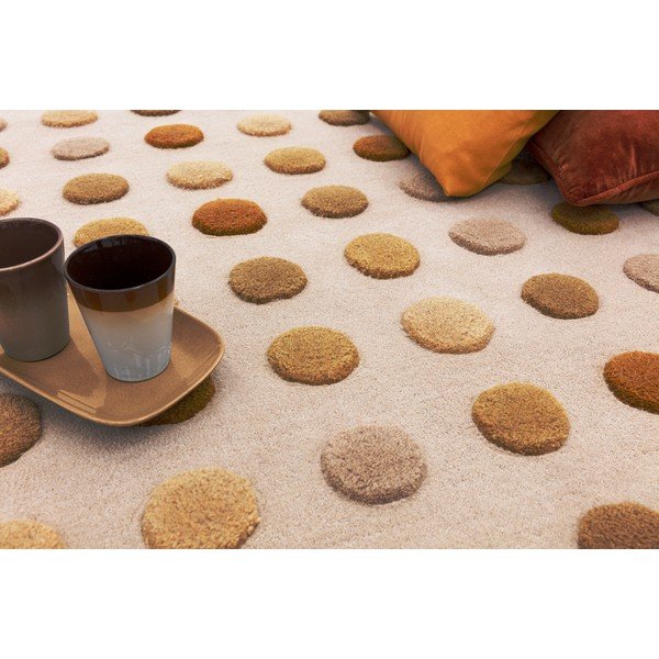 Sárga kézi szövésű gyapjú szőnyeg 160x230 cm Dotty – Asiatic Carpets-image-3