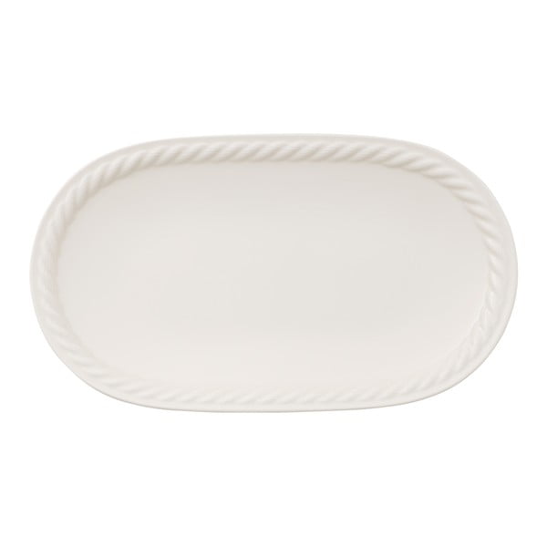 Montauk fehér porcelán szervírozó tálca, 28 x 16 cm - Villeroy & Boch