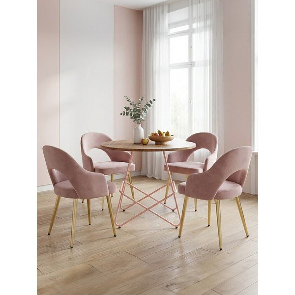 Szilfa kerek étkezőasztal ø 80 cm District – Premier Housewares-image-4