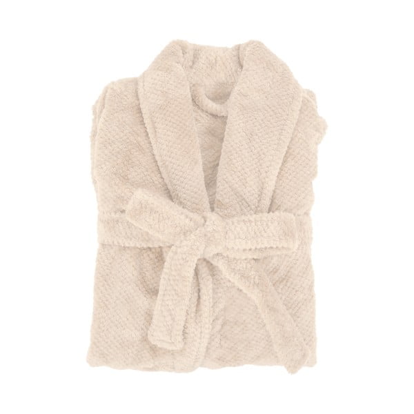 Elefántcsont színű mikroplüss fürdőköpeny S/M Pippa – Tiseco Home Studio-image-2