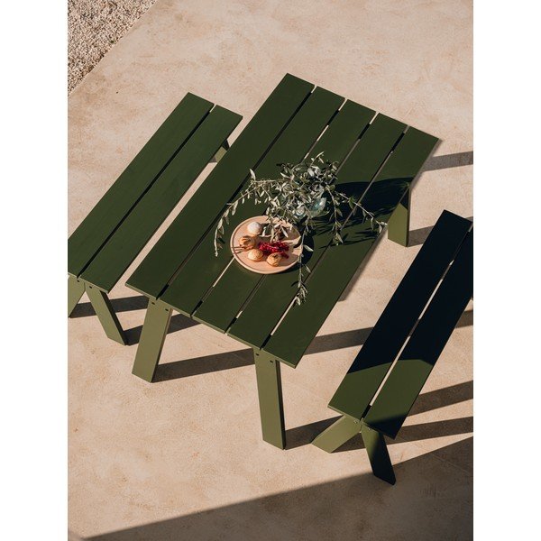 Zöld tömörfa kerti pad Navo – noo.ma-image-3