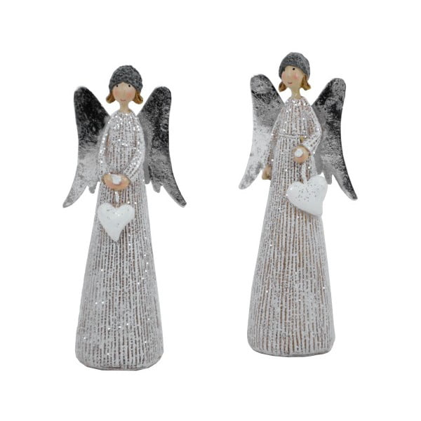 Angels with Hats karácsonyi szobor, 2 db - Ego Dekor