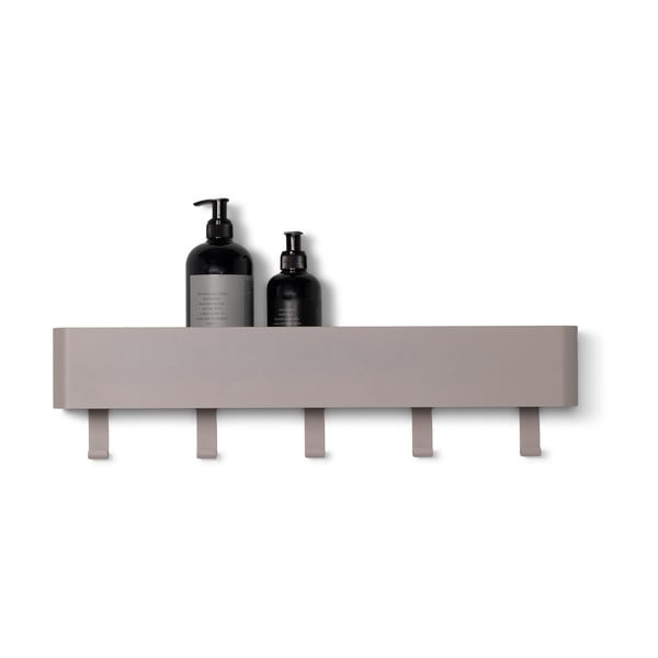 Világosszürke fali acél fürdőszobai polc Multi – Spinder Design