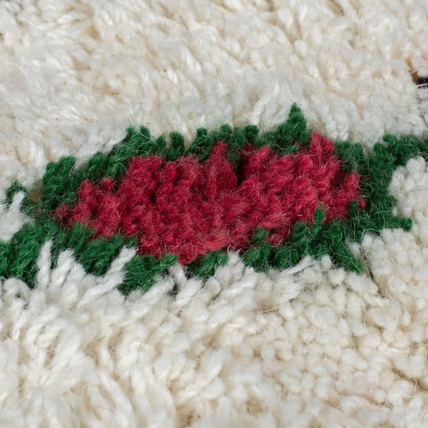 Krémszínű kézi szövésű gyapjú szőnyeg 120x170 cm Moroccan Fes – Flair Rugs-image-3