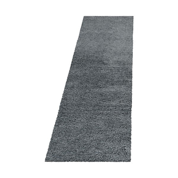 Szürke futószőnyeg 80x250 cm Fluffy – Ayyildiz Carpets