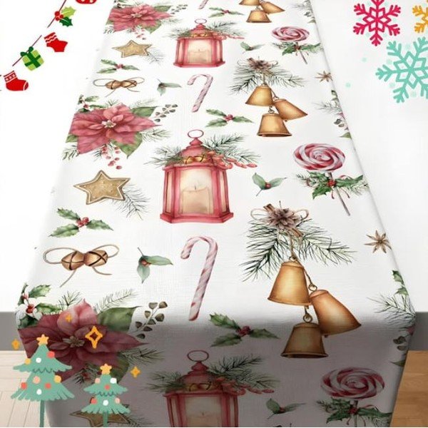 Asztali futó karácsonyi mintával 45x140 cm Merry Christmas – Mila Home-image-2