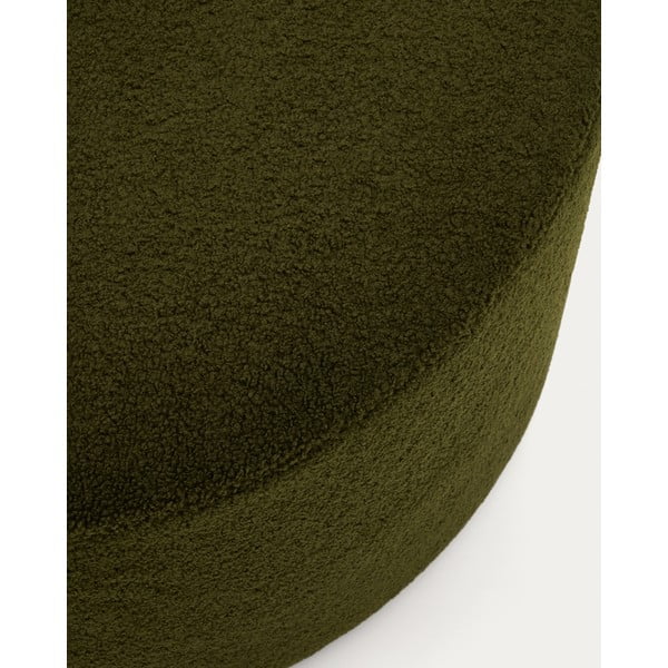 Zöld buklé puff Kaeli – Kave Home-image-1