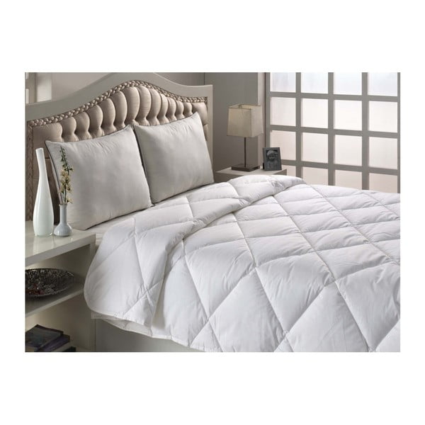 Marvella Quilt Single Size fehér steppelt egyszemélyes ágytakaró, 155 x 200 cm