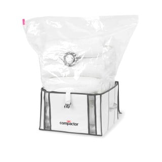 Life 3D Vacuum Bag 2 db fehér tárolódoboz vákuumos huzattal, 40 x 25 cm - Compactor
