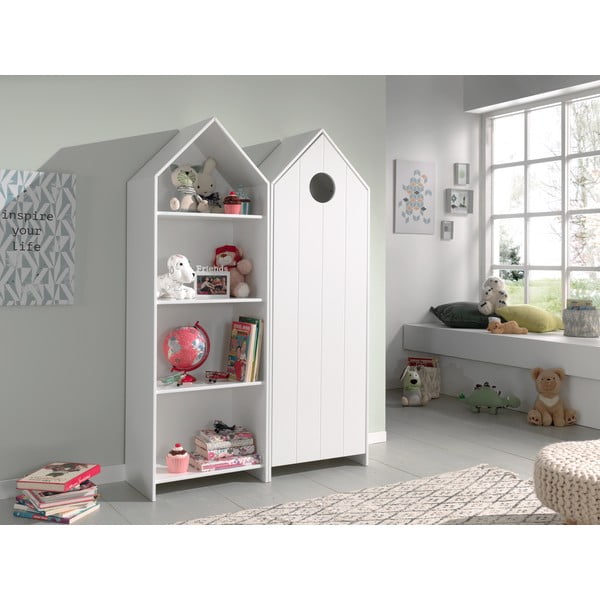 Fehér nyitott gyerek ruhásszekrény 115x171,5 cm CASAMI – Vipack-image-1