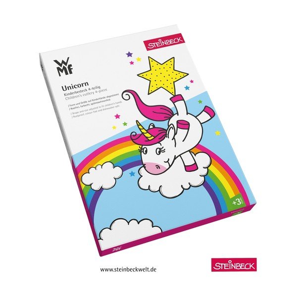 Unicorn 4 db-os rozsdamentes acél, gyerek evőeszköz készlet - WMF-image-2