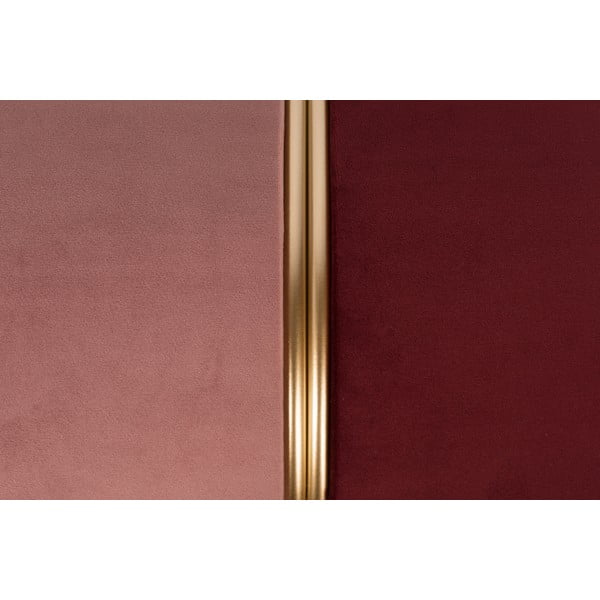 Piros-rózsaszín bársony puff Bubbly – White Label-image-3