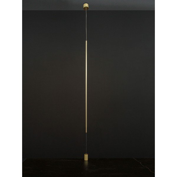 Sárgaréz színű alumínium LED állólámpa (magasság 300 cm) Elettra – Nova Luce-image-1