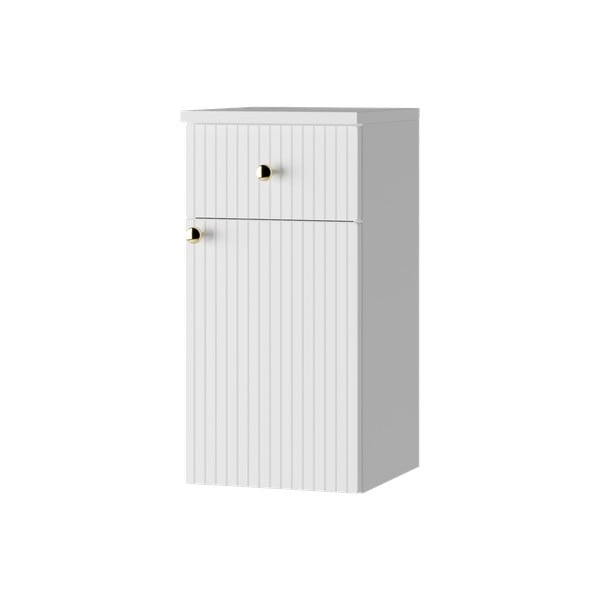 Fehér alacsony fali fürdőszoba szekrény 30x60 cm Asti – STOLKAR