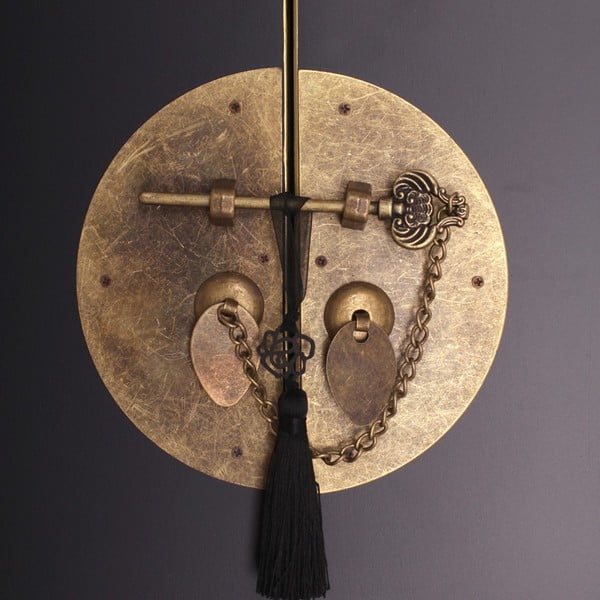 Fekete ruhásszekrény 55x185 cm Oriente – Ixia-image-1