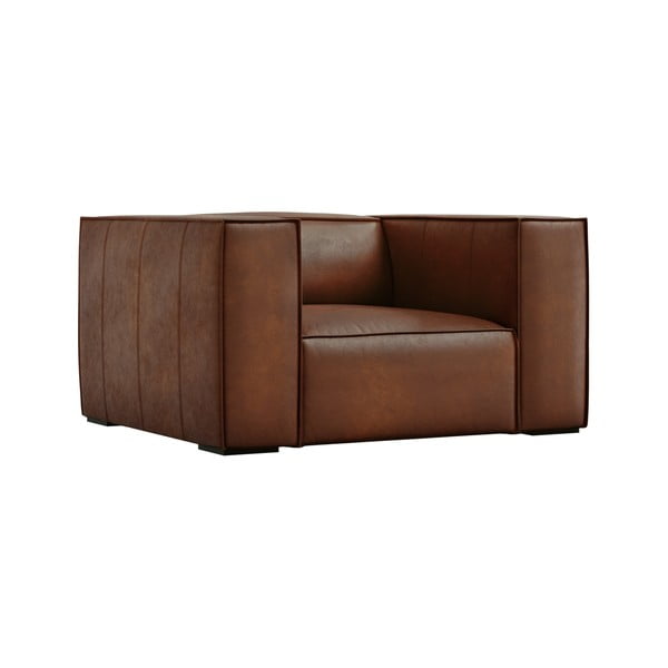 Konyakbarna bőr fotel Madame – Windsor & Co Sofas