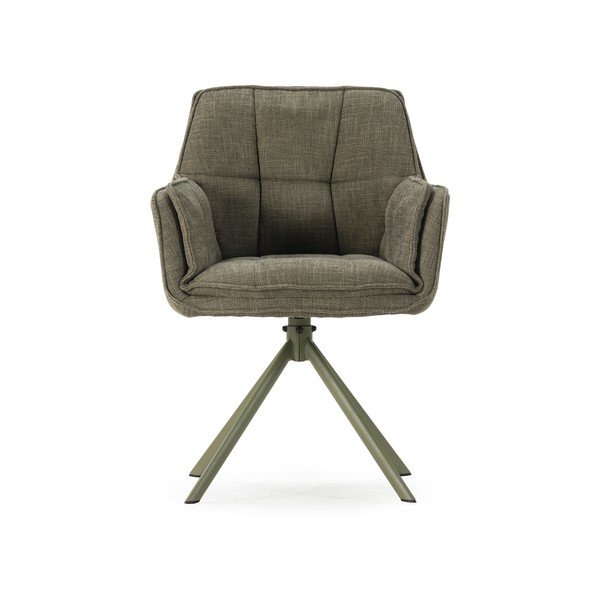 Zöld kárpitozott étkezőfotel szett 2 db-os Keiko – Marckeric-image-2