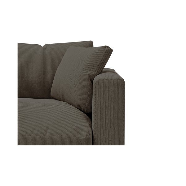 Sötétszürke kordbársony kanapé 220 cm Comfy – Scandic-image-4