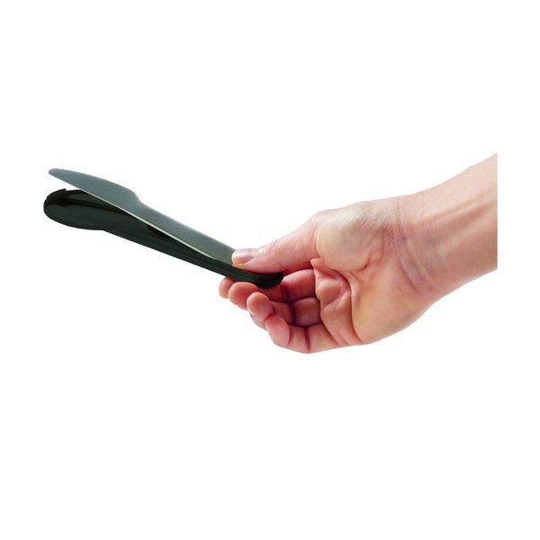 Fekete-ezüstszínű rozsdamentes acél utazó evőeszköz készlet 3 db-os To Go – Lékué-image-3