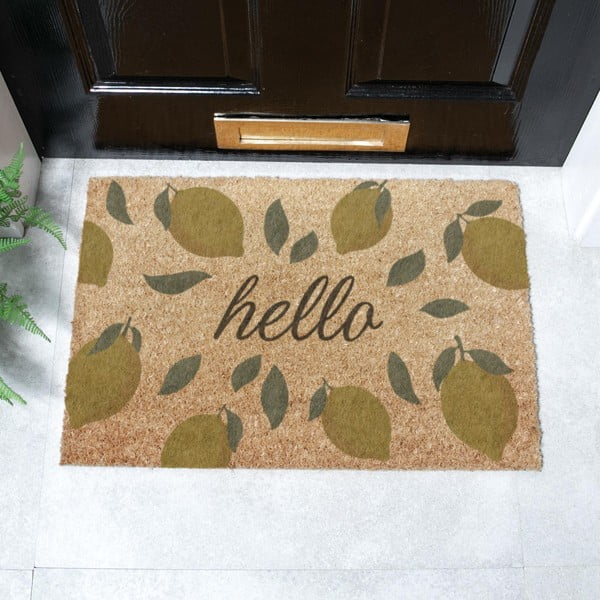 Kókuszrost lábtörlő 40x60 cm Hello Lemons – Artsy Doormats-image-2