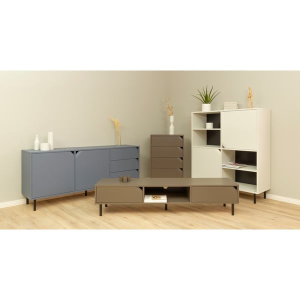 Sötétkék alacsony komód 177x77 cm Corner - Tenzo-image-1