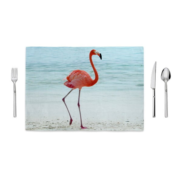 Beach Flamingo tányéralátét, 35 x 49 cm - Home de Bleu
