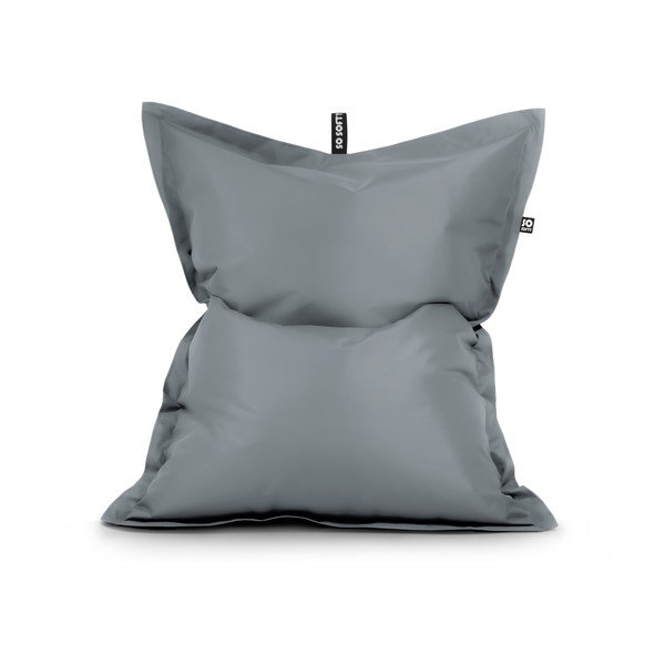Szürke bőrutánzat babzsákfotel Pad XL – So Soft?