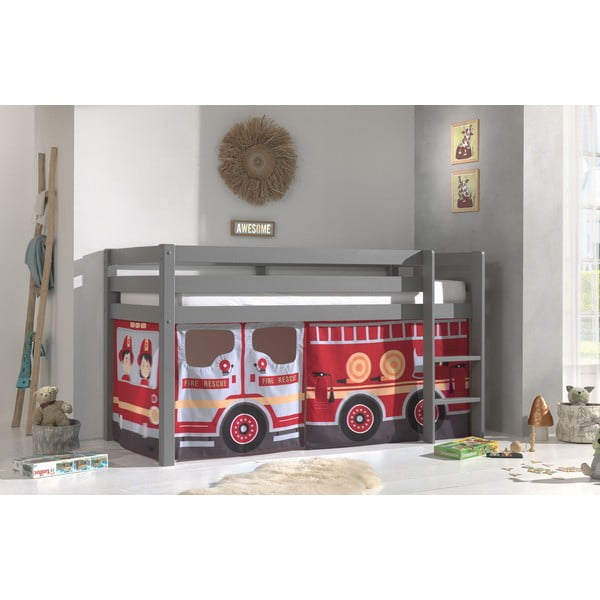 Gyerek függöny ágyhoz 4 db-os 195x75 cm Fire Truck – Vipack-image-1