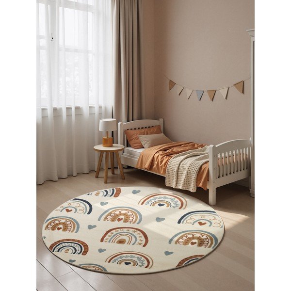 Krémszínű gyerek szőnyeg ø160 cm Bowie – Hanse Home-image-2