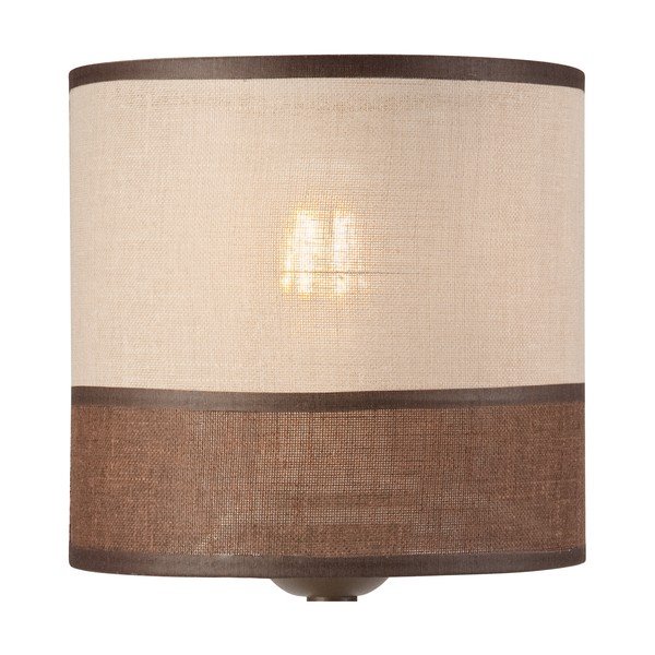 Sötétbarna asztali lámpa textil búrával (magasság 30 cm) Andrea – LAMKUR-image-4