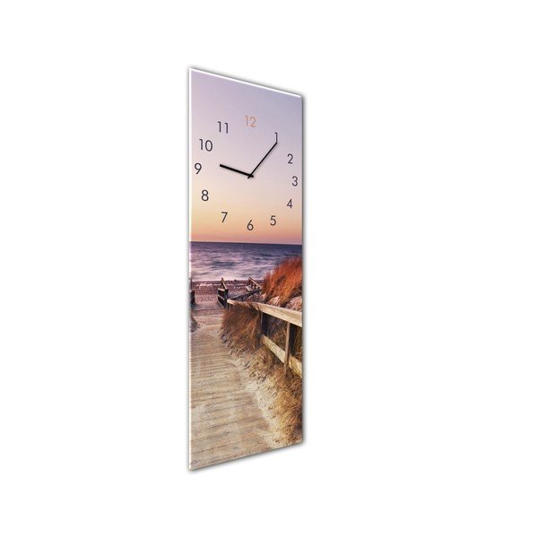 Glassclock Sunset falióra, 20 x 60 cm - Styler-image-1