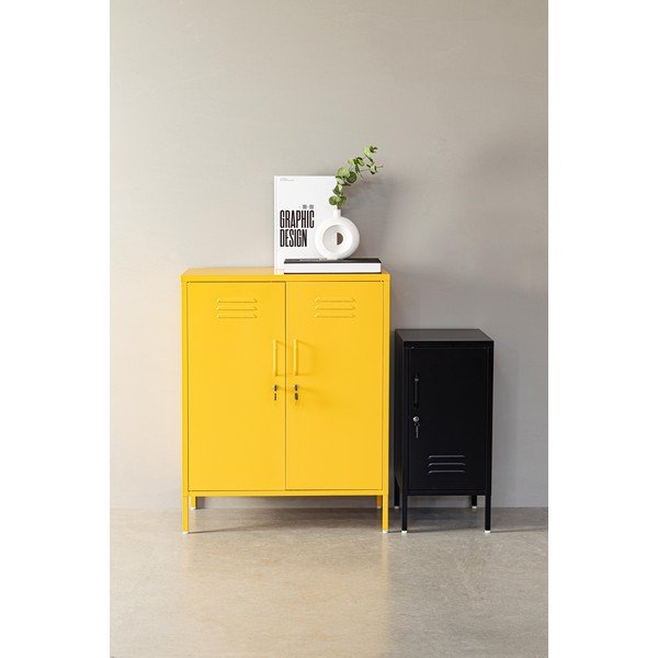 Világoskék fém zárható szekrény 35x76x40 cm Cambridge – Yes Everyday-image-1