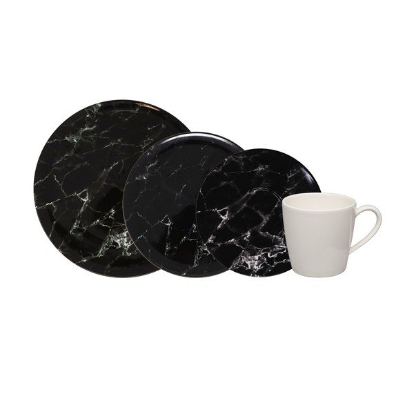 Marmory 8 db-os fekete-fehér porcelán étkészlet - Villeroy & Boch