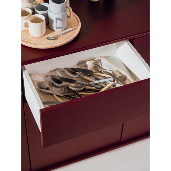 Borvörös komód 160x91x46 cm Rali – noo.ma-image-3