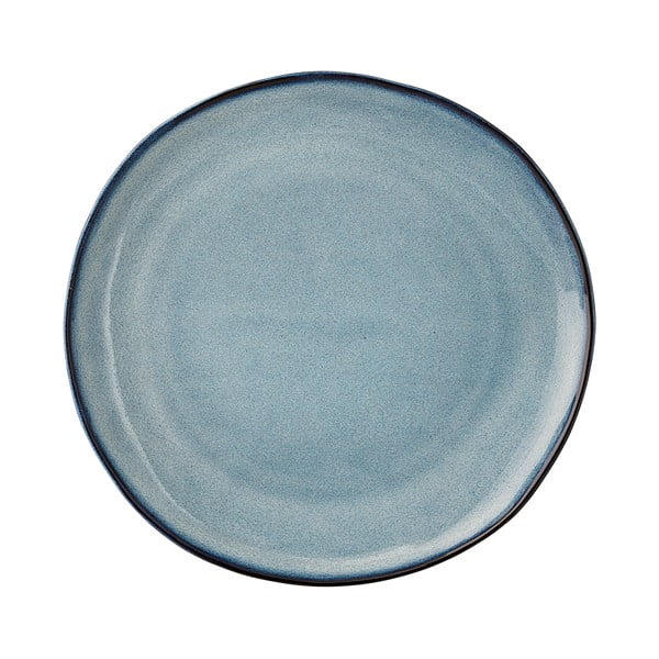 Sandrine kék agyagkerámia tányér, ø 22 cm - Bloomingville