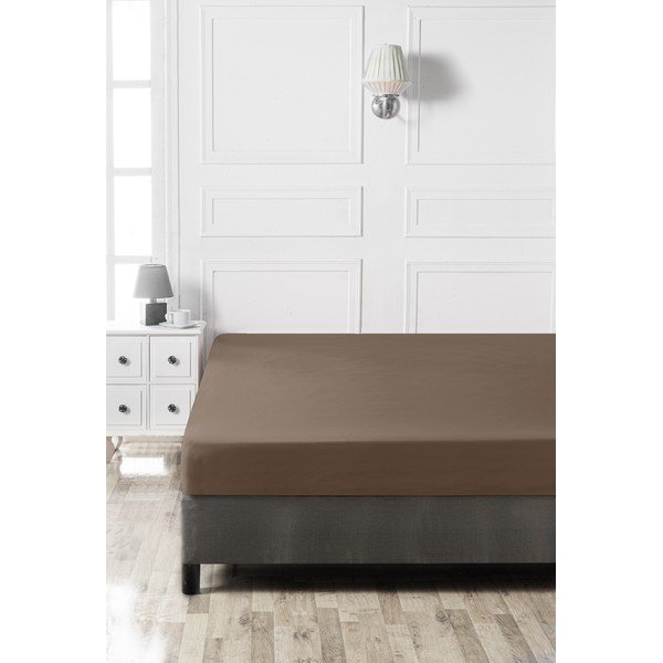 Barna gumis pamut lepedő 140x200 cm – Mijolnir-image-2