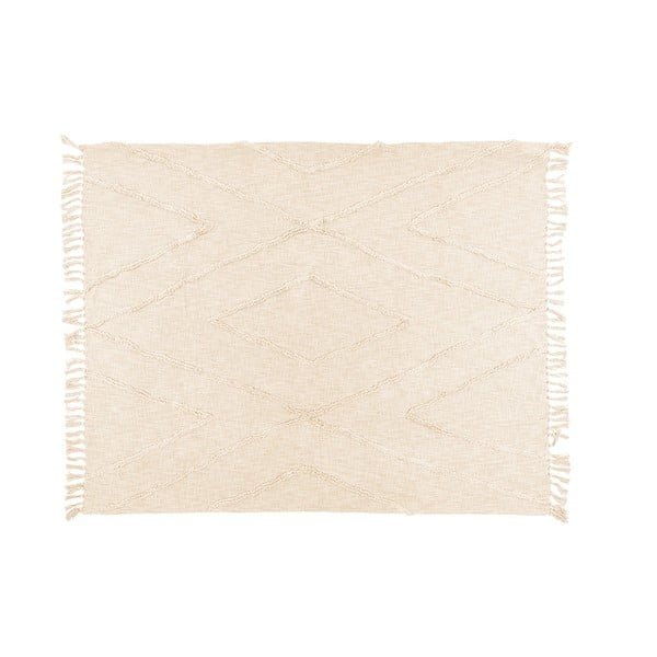 Krémszínű pamut ágytakaró franciaágyra 250x260 cm Sahara - Tiseco Home Studio-image-2