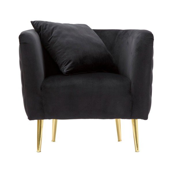 Fekete bársony fotel Bucarest – Mauro Ferretti-image-2