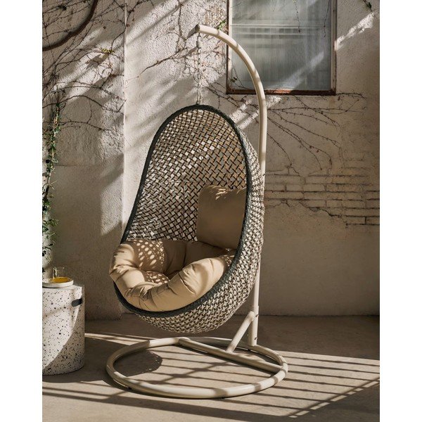 Damila kerti függőfotel állvánnyal - Kave Home-image-1