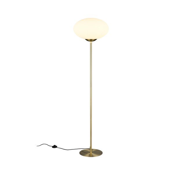 Sárgaréz színű állólámpa üveg búrával (magasság 150 cm) Fomento – Trio-image-4
