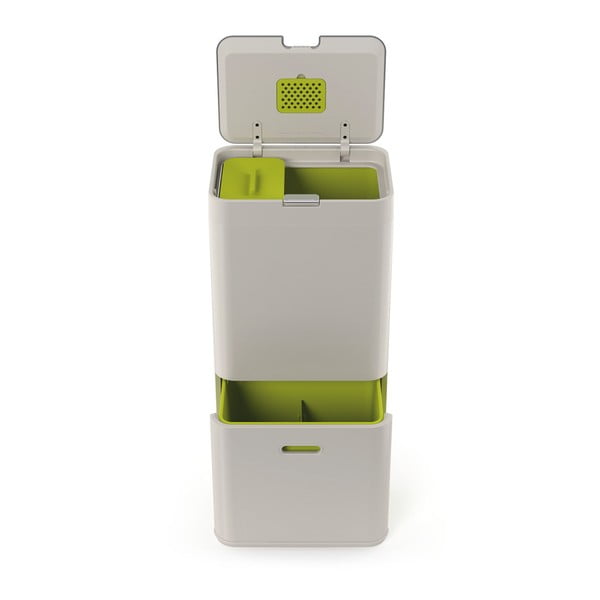 IntelligentWaste Totem krémszínű hulladékgyűjtő, 60 l - Joseph Joseph-image-4