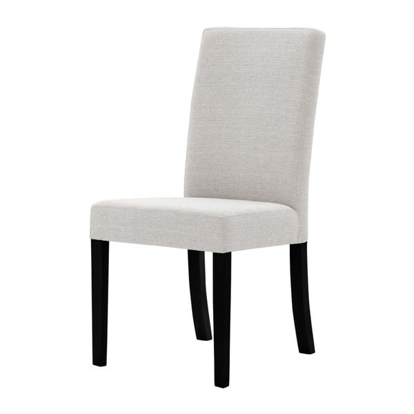 Tonka krémszínű bükkfa szék, fekete lábakkal - Ted Lapidus Maison