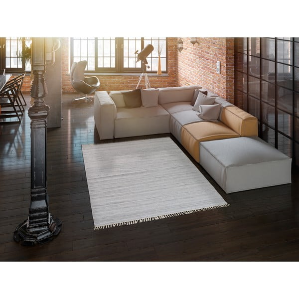 Liso világosszürke kültéri szőnyeg újrahasznosított műanyagból, 140 x 200 cm - Universal-image-1