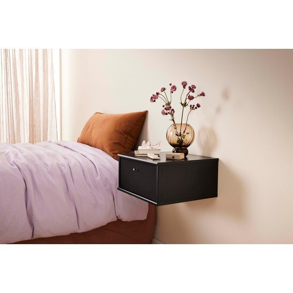 Fekete függő éjjeliszekrény Mistral - Hammel Furniture-image-1