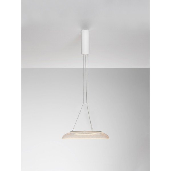 Matt fehér alumínium LED függőlámpa akrilüveg búrával ø 40 cm Mantle – Nova Luce-image-3