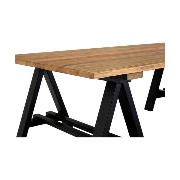 Natúr színű dohányzóasztal borovi fenyő asztallappal 80x140 cm Hampstead – Premier Housewares-image-3