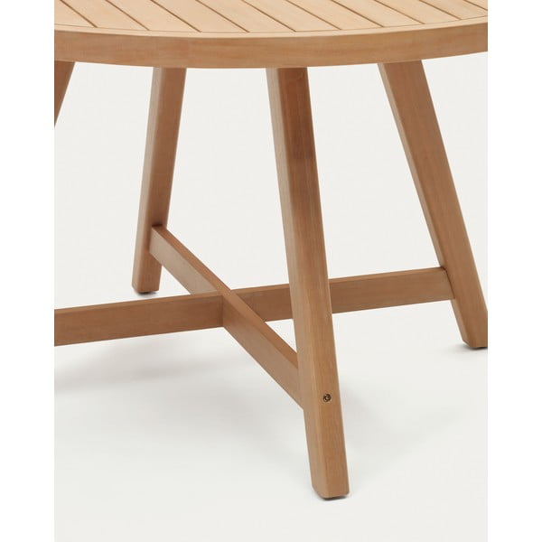 Eukaliptusz kerek kerti étkezőasztal ø 130 cm Urqell – Kave Home-image-3